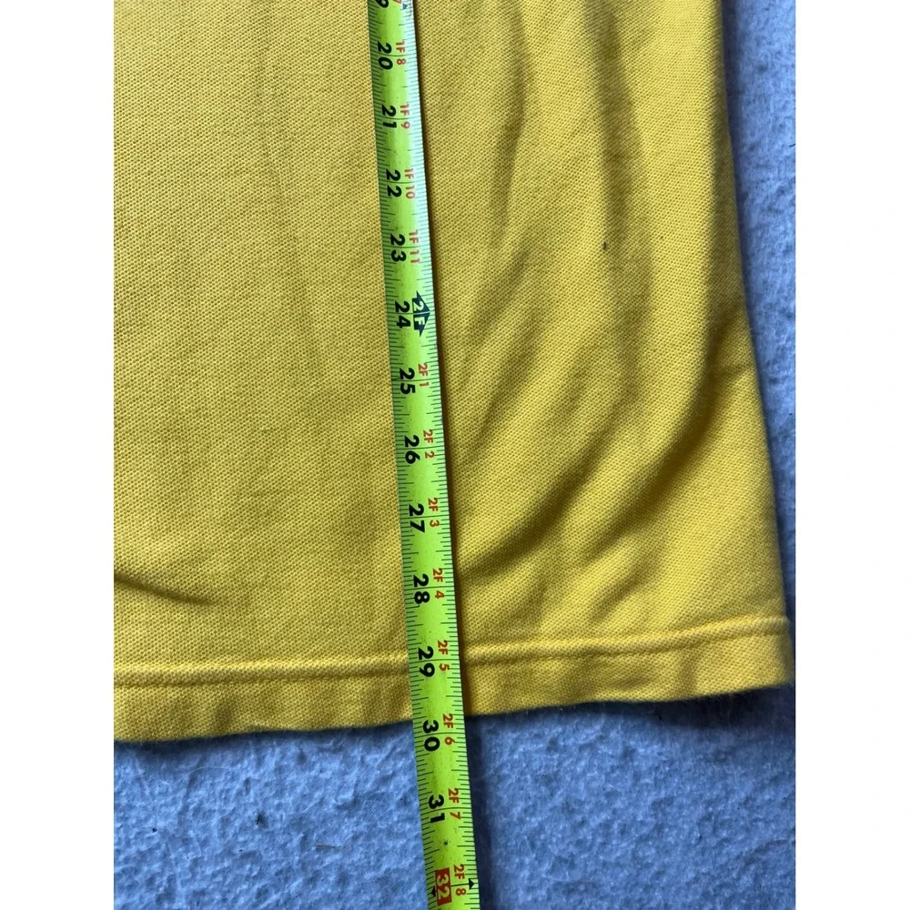 Chaps Ralph Lauren Mens Yellow Long Sleeve Crewneck T Shirt Cotton‎ Size M VTG